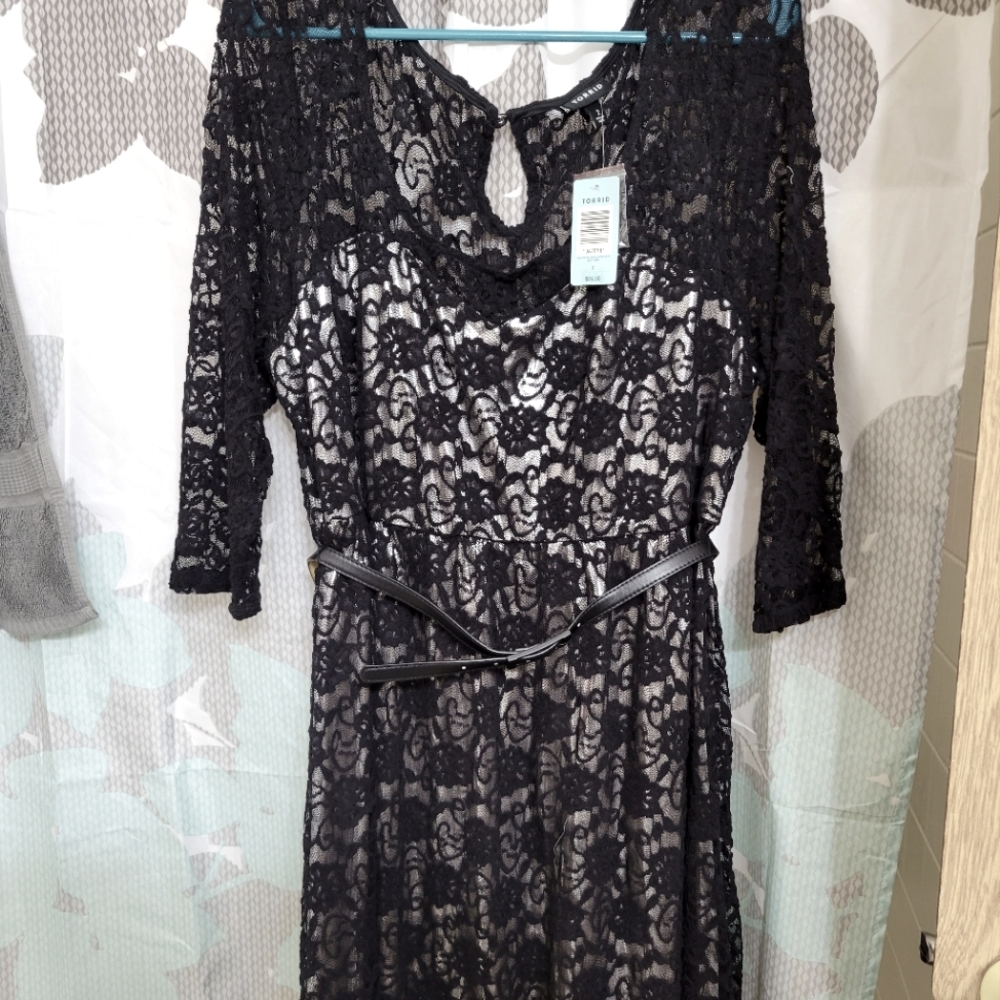 Black lace torrid dress